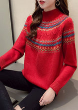 Load image into Gallery viewer, Chic Red fashion Thick retro Fall Knit Sweater