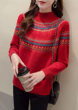 Load image into Gallery viewer, Chic Red fashion Thick retro Fall Knit Sweater