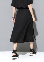 Load image into Gallery viewer, Classy Black Pockets Patchwork Casual Fall Skirt