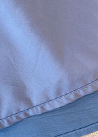 Classy Blue Wrinkled Elastic Waist Patchwork Chiffon Skirts Summer