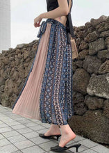 Load image into Gallery viewer, Classy Colorblock Wrinkled Patchwork Chiffon Skirts Summer