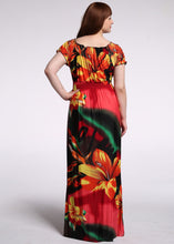 Load image into Gallery viewer, Classy V Neck Patchwork Wrinkled Ice Silk Maxi Beach Dresses Summer