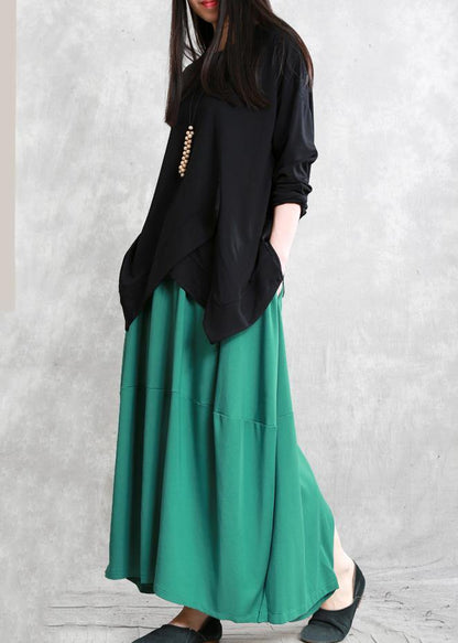 Classy green Fashion Ideas elastic waist asymmetric pants