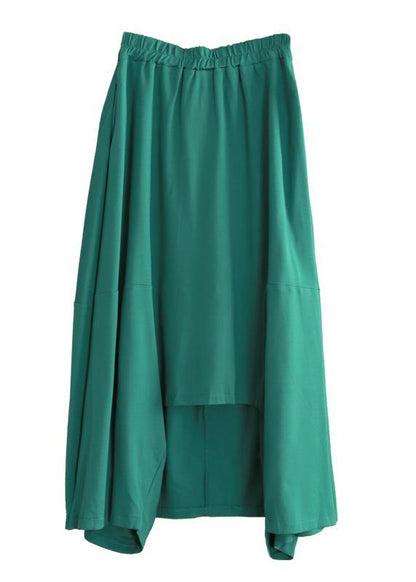 Classy green Fashion Ideas elastic waist asymmetric pants