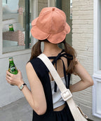 Cute Grapefruit Floral Patchwork Bucket Hat