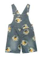 Denim Back Pants Summer Thin Print Straight Tube Shorts