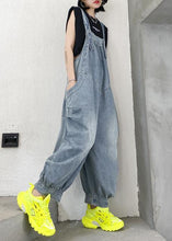 Load image into Gallery viewer, Denim blue overalls new summer thin casual one-piece pants