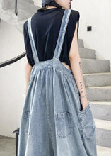 Load image into Gallery viewer, Denim blue overalls new summer thin casual one-piece pants