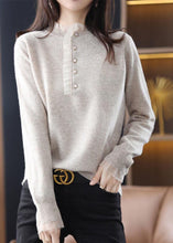 Load image into Gallery viewer, Diy Purple Ruffled Patchwork Wool Knit Short Sweater Spring