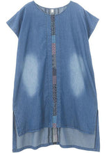 Load image into Gallery viewer, Elegant Cotton clothes Women Indian Casual Spliced Pockets Denim Dress