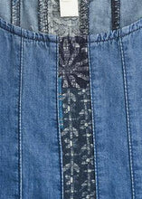 Load image into Gallery viewer, Elegant Cotton clothes Women Indian Casual Spliced Pockets Denim Dress