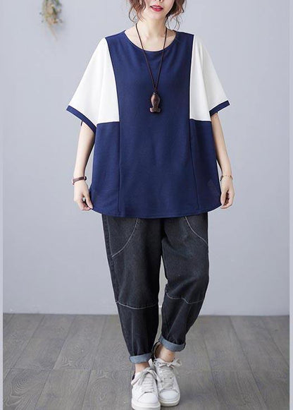 Elegant Pink O-Neck Half Sleeve Summer Blouse Top