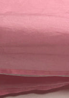 Elegant v neck Three Quarter sleeve linen dress Metropolitan Museum Neckline pink shift Dress Summer