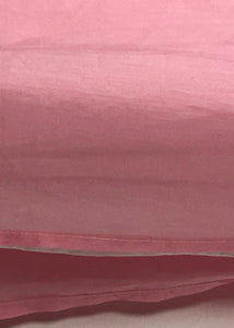 Elegant v neck Three Quarter sleeve linen dress Metropolitan Museum Neckline pink shift Dress Summer
