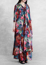 Load image into Gallery viewer, Ethnic style suit summer novel literary print loose two-piece