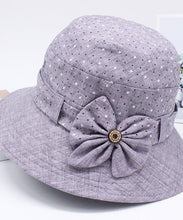 Load image into Gallery viewer, Fashion Blue Print Patchwork Bow Bucket Hat