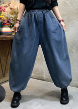 Load image into Gallery viewer, Fashion Blue denim lantern Pants Winter thick
