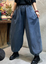 Load image into Gallery viewer, Fashion Blue denim lantern Pants Winter thick