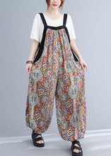 Load image into Gallery viewer, Fashion Green Oversized Print Pockets Spandex Jumpsuit Summer