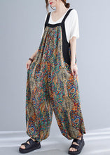Load image into Gallery viewer, Fashion Green Oversized Print Pockets Spandex Jumpsuit Summer