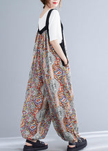 Load image into Gallery viewer, Fashion Green Oversized Print Pockets Spandex Jumpsuit Summer