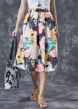 Load image into Gallery viewer, Fashion Multicolor Floral High Waist Cotton Skirts Summer