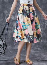 Load image into Gallery viewer, Fashion Multicolor Floral High Waist Cotton Skirts Summer