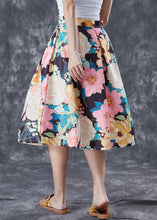 Load image into Gallery viewer, Fashion Multicolor Floral High Waist Cotton Skirts Summer