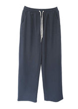 Load image into Gallery viewer, Fashion Navy Oversized Spandex Straight Pants Fall