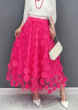 Load image into Gallery viewer, Fashion Red Elastic Waist Tulle A Line Skirt Spring