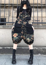 Load image into Gallery viewer, Fashion Slash Neck Print Patchwork Button Denim Jumpsuit Spring