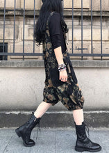 Load image into Gallery viewer, Fashion Slash Neck Print Patchwork Button Denim Jumpsuit Spring