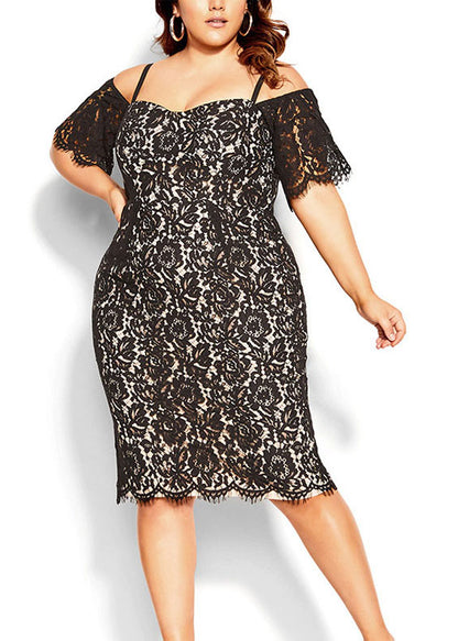 Fitted Purple Bustier Top Lace Spaghetti Strap Long Dress Summer