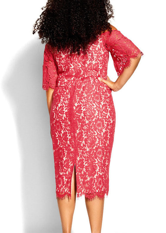 Fitted Purple Bustier Top Lace Spaghetti Strap Long Dress Summer