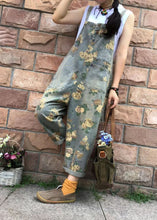 Load image into Gallery viewer, Floral Casual Denim Cotton Jumpsuit Oversized