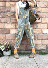 Load image into Gallery viewer, Floral Casual Denim Cotton Jumpsuit Oversized