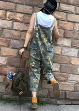 Load image into Gallery viewer, Floral Casual Denim Cotton Jumpsuit Oversized