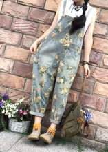 Load image into Gallery viewer, Floral Casual Denim Cotton Jumpsuit Oversized
