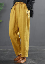 Load image into Gallery viewer, French Spring Wide Leg Pants Unique Yellow Inspiration Elastic Waist Wild Pants