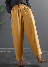 Load image into Gallery viewer, French Spring Wide Leg Pants Unique Yellow Inspiration Elastic Waist Wild Pants