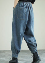 Load image into Gallery viewer, Handmade Blue Patchwork denim Pants Spring
