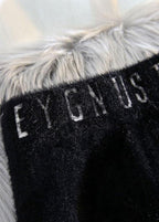 Handmade black quilting dresses alphabet elastic waist Dress