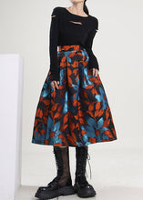 Load image into Gallery viewer, Handmade retro Tie Dye Jacquard Skirts Spring