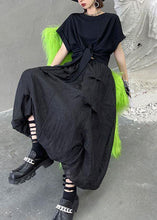 Load image into Gallery viewer, Italian Black Chiffon Summer Casual Skirts Tiered