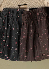 Load image into Gallery viewer, Italian Black Retro Print Summer Skirt Linen