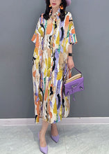 Load image into Gallery viewer, Italian Colorblock Peter Pan Collar Patchwork Cotton Shirts Dress Summer