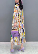 Load image into Gallery viewer, Italian Colorblock Peter Pan Collar Patchwork Cotton Shirts Dress Summer
