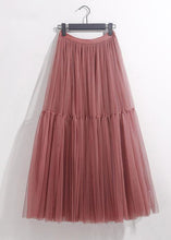 Load image into Gallery viewer, Italian Grey Elastic Waist Patchwork Exra Large Hem Tulle Skirt Spring