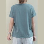 Italian pink cotton clothes For Women o neck asymmetric baggy blouse