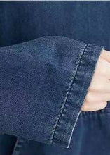 Load image into Gallery viewer, Italian Hooded Pockets Spring Clothes Women Denim Blue Traveling Dresses